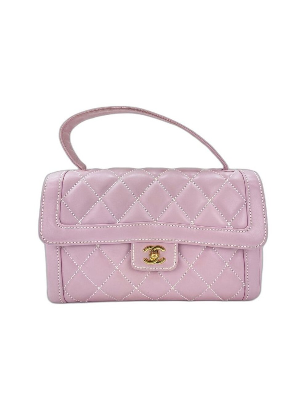 Chanel Handbag Quilted Pink